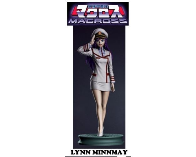 LYNN MINNMAY CON UNIFORME - MACROSS