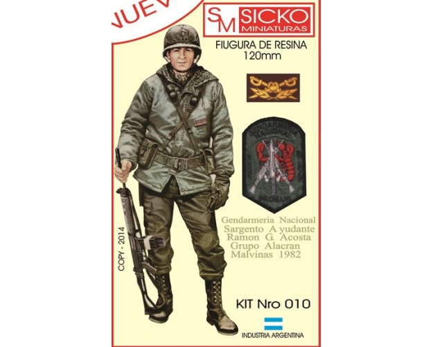 SARGENTO AYUDANTE RAMÓN ACOSTA - GRUPO ALACRÁN - GNA - MALVINAS 1982