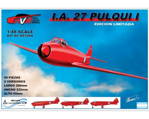 I.A.27 PULQUI I - IMPRESO 3D EN RESINA - 1/48