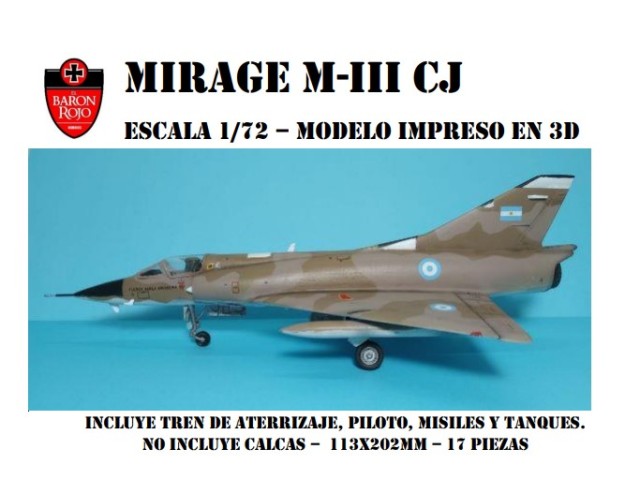 MIRAGE III CJ - 1/72 - 3D