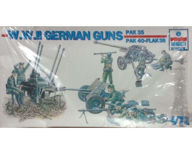 WWII German Guns PAK 35 PAK 40-Flak 38