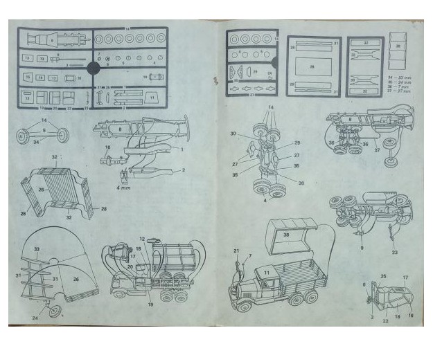 ARMY TRUCK ZIS-6 - sin caja