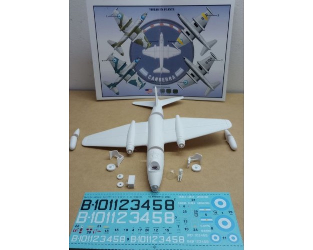 CANBERRA FUERZA AÉREA ARGENTINA 1/72 3D C/CALCAS