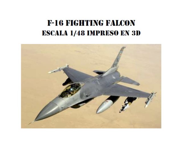 F-16 FIGHTING FALCON - 3D- 1/48