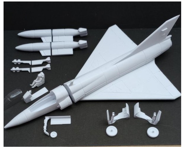 MIRAGE III EA - 1/48 - 3D CON TREN