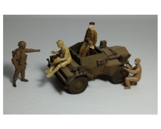 DIORAMA: DINGO + 4 BRITÁNICOS IIGM