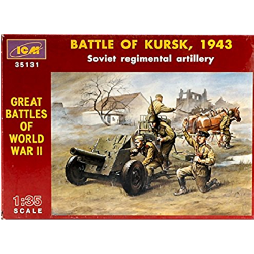 SOVIET REGIMENTAL ARTILLERY - BATTLE OF KURSK, 1943