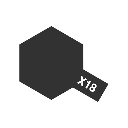 Acrylic X-18 Semi Gloss Black- 23ml