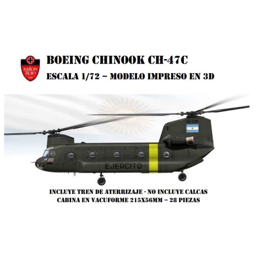 BOEING CHINOOK CH-47C 1/72 3D