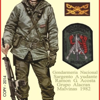 SARGENTO AYUDANTE RAMÓN ACOSTA - GRUPO ALACRÁN - GNA - MALVINAS 1982