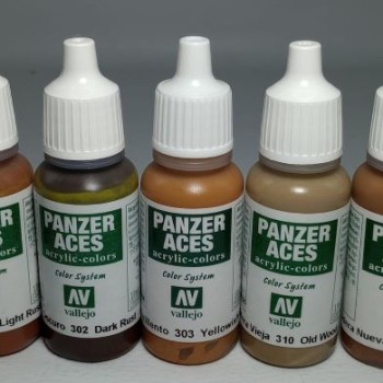 PANZER ACES - SET 5 COLORES - ÓXIDO Y MADERA