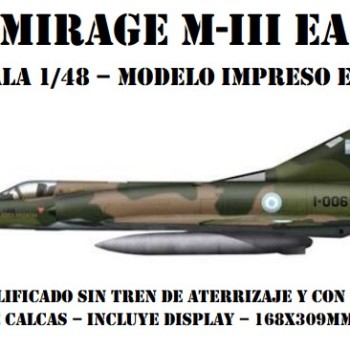 MIRAGE III EA -1/48 - IMPRESO 3D