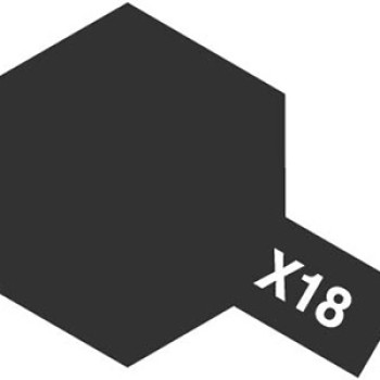 Acrylic X-18 Semi Gloss Black- 23ml