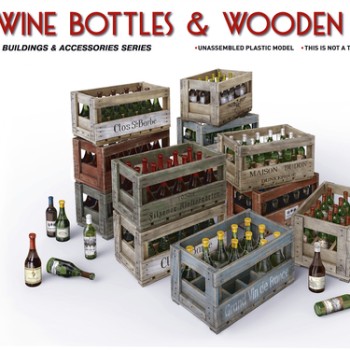 "Wine Bottles & Wooden Crates"