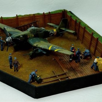 DIORAMA STUKA KANONENVOGEL - 1/72