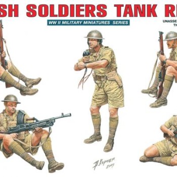 FIGURAS SEMIARMADAS - BRITISH SOLDIERS TANK RIDERS -