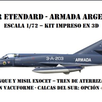 SUPER ETENDARD 1/72 3D