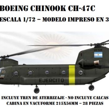 BOEING CHINOOK CH-47C 1/72 3D