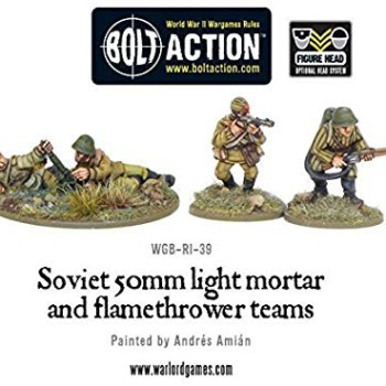 SOVIET 50mm LIGHT MORTAR AND FLAMETHROWER TEAMS