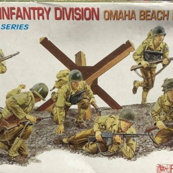 U.S. 29th INFANTRY DIVISIONA - OMAHA BEACH D-DAY 1944 - SIN CAJA